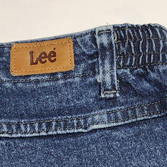 Lee Vintage Womens Side Elastic At The Waist Jeans Size10 Tapered Relaxed - Picture 5 of 15